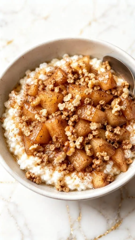 Cottage Cheese Apple Pie Bowl