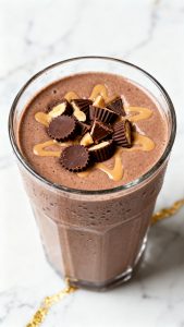 Ninja Peanut Butter Cup Protein Milkshake