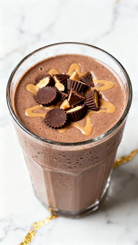 Ninja Peanut Butter Cup Protein Milkshake
