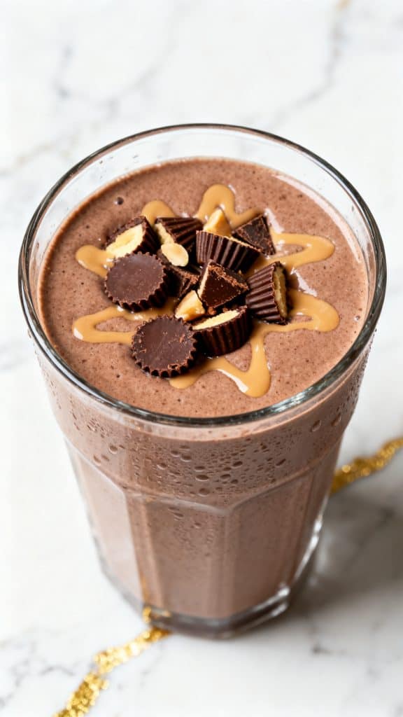 Ninja Peanut Butter Cup Protein Milkshake