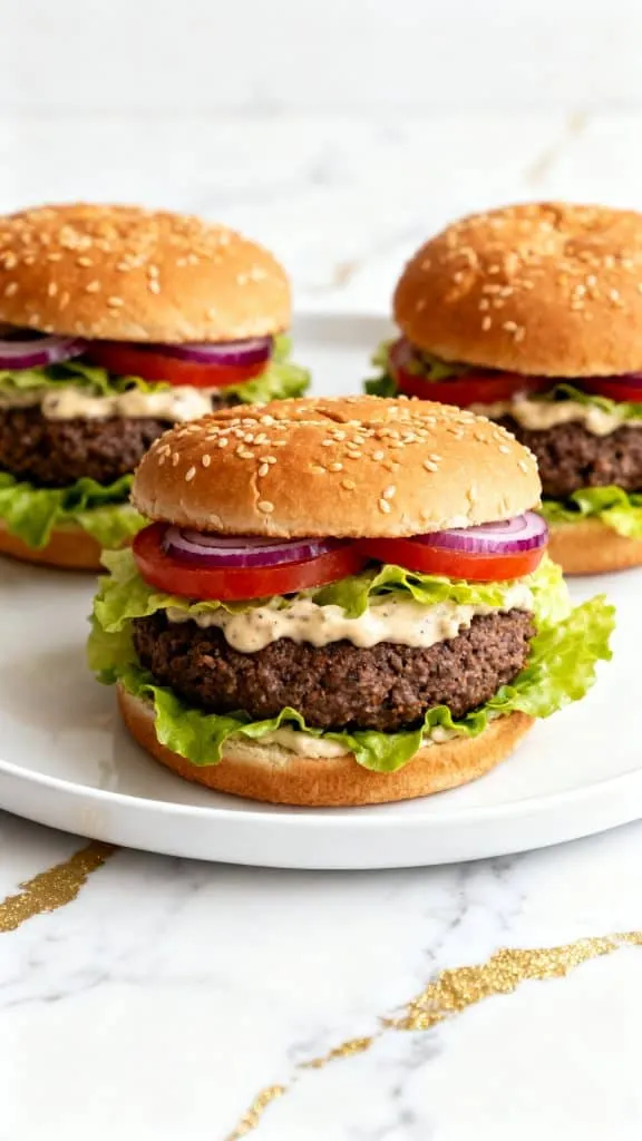 Air Fryer Black Bean Burgers
