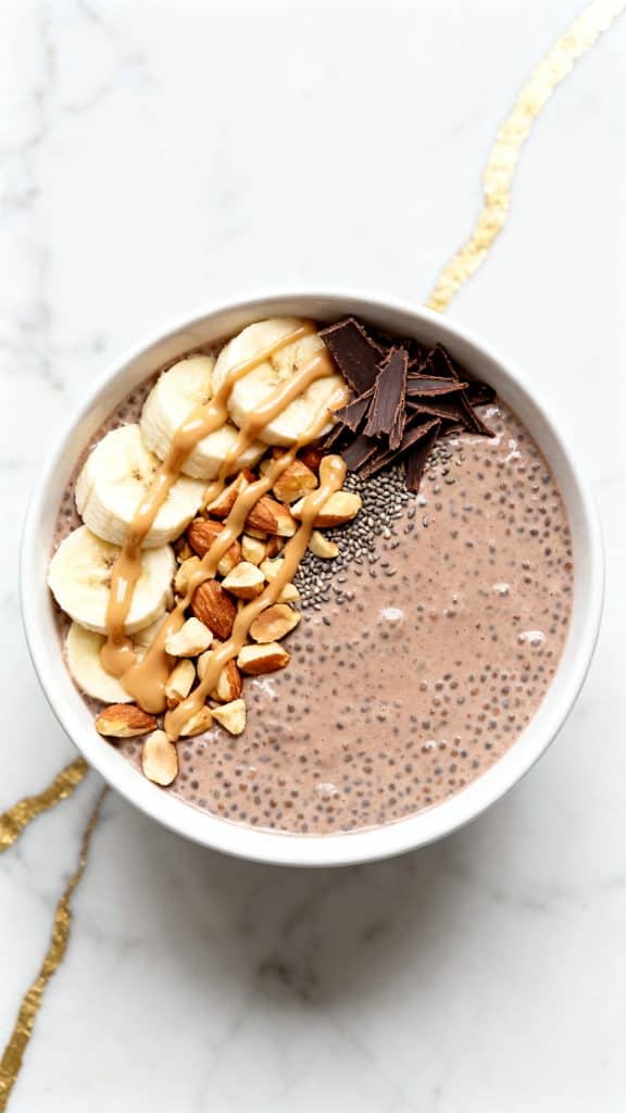 Peanut Butter Chocolate Chia Pudding