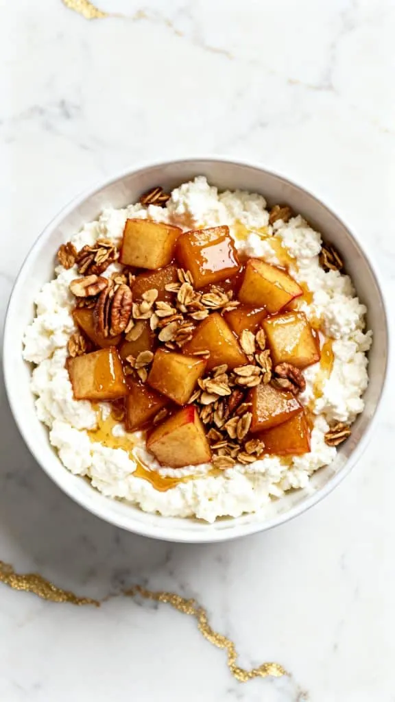 Cottage Cheese Apple Pie Bowl
