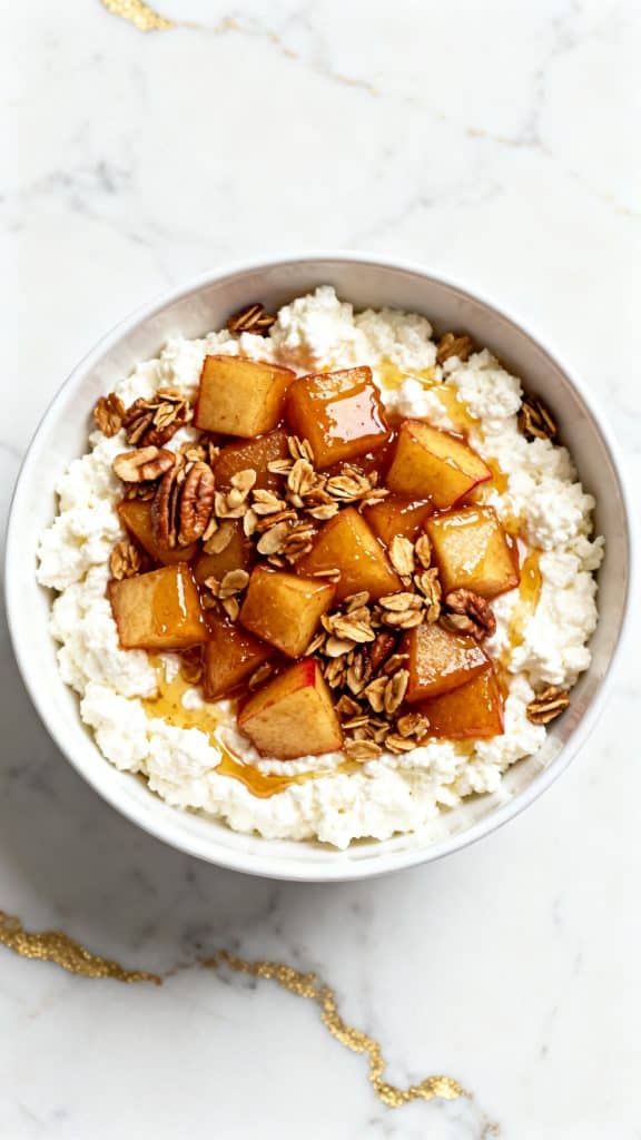 Cottage Cheese Apple Pie Bowl