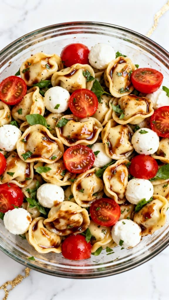 Tortellini Caprese Pasta Salad