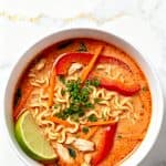Crockpot Thai Chicken Noodle Soup
