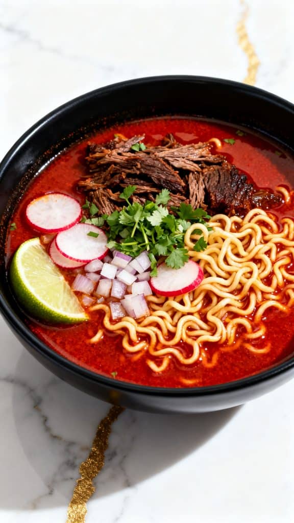 Slow Cooker Birria Ramen