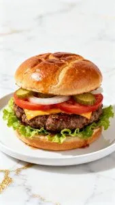 Air Fryer Cheeseburgers