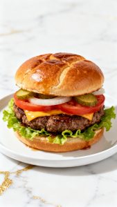 Air Fryer Cheeseburgers