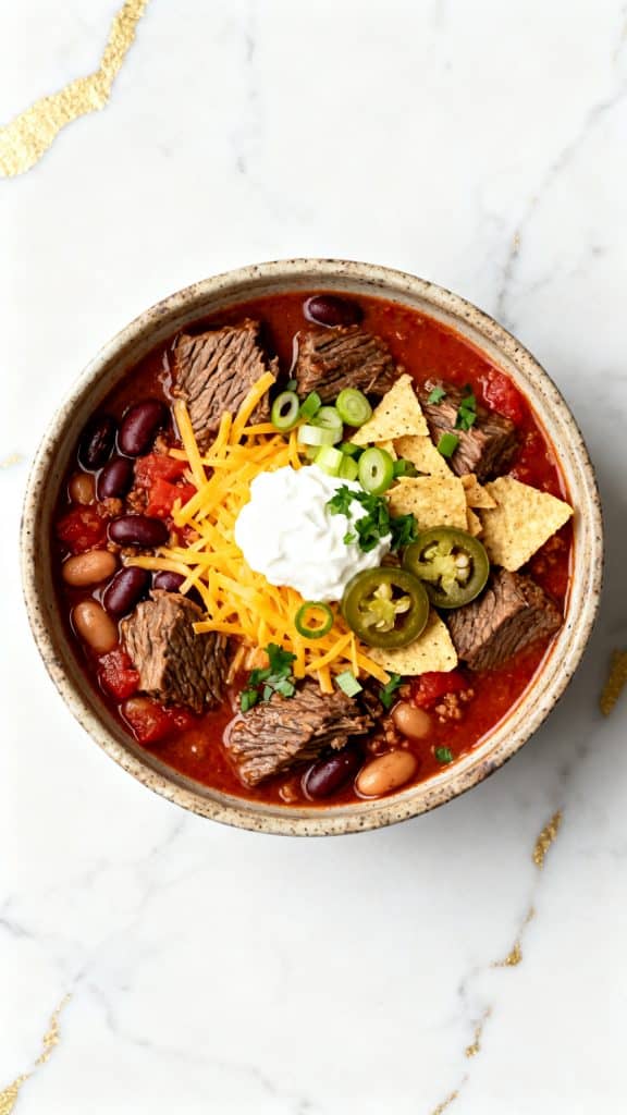 Crockpot Steak Chili