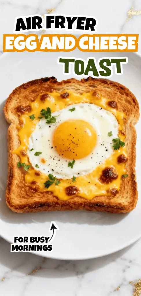 Air Fryer Egg and Cheese Toast