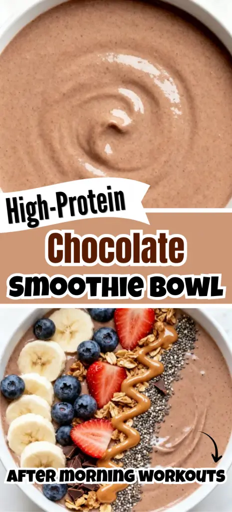 High-Protein Chocolate Smoothie Bowl