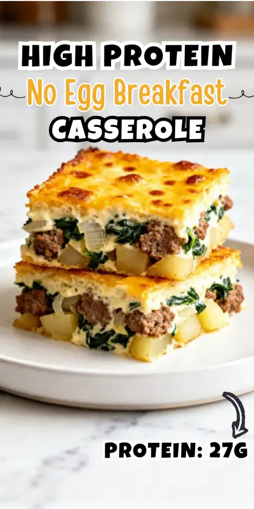 High Protein No Egg Breakfast Casserole
