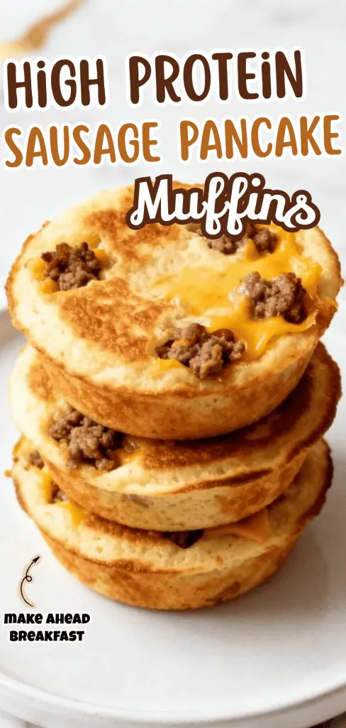 High Protein Sausage Pancake Muffins