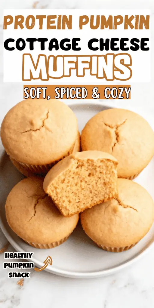 Protein Pumpkin Cottage Cheese Muffins