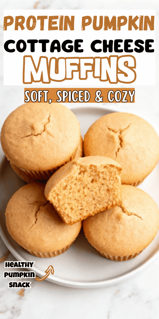 Protein Pumpkin Cottage Cheese Muffins