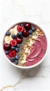 Cherry Kale Protein Smoothie Bowl