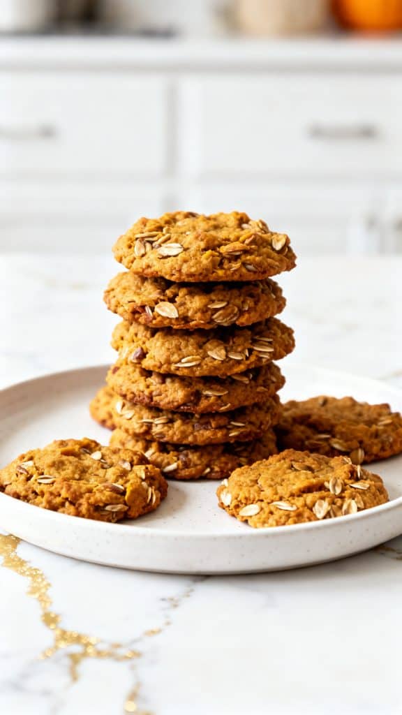 Healthy Pumpkin Oat Cookies