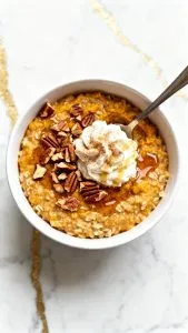 Slow Cooker Pumpkin Pie Oatmeal