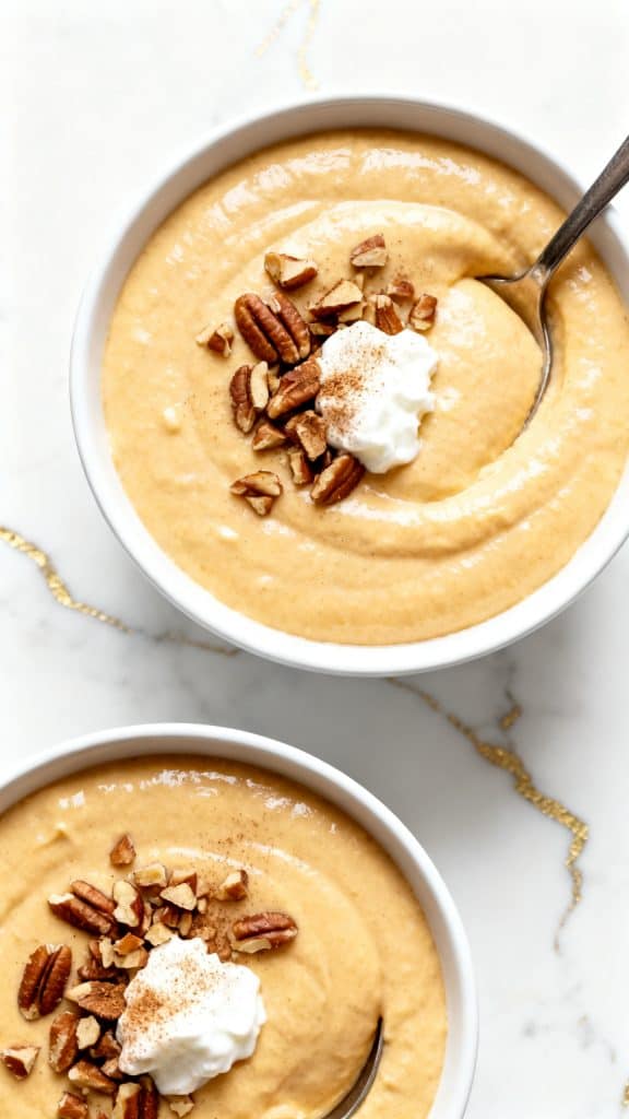 High Protein Pumpkin Cottage Cheese Pudding