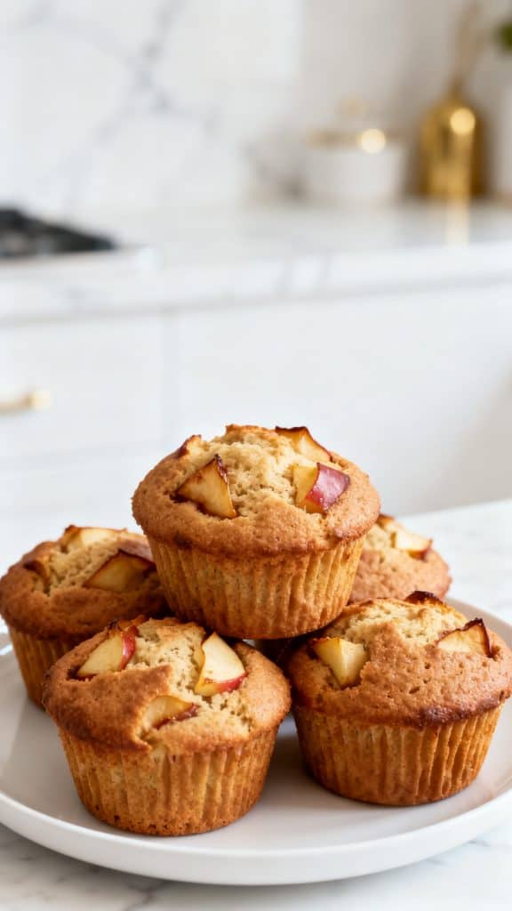 High Protein Apple Muffins