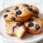 High Protein Cottage Cheese Blueberry Muffins