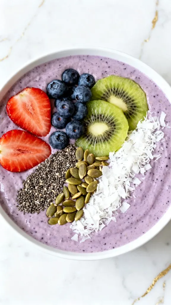 High Protein Smoothie Bowl (No Banana)