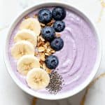 Vanilla Blueberry Protein Smoothie Bowl