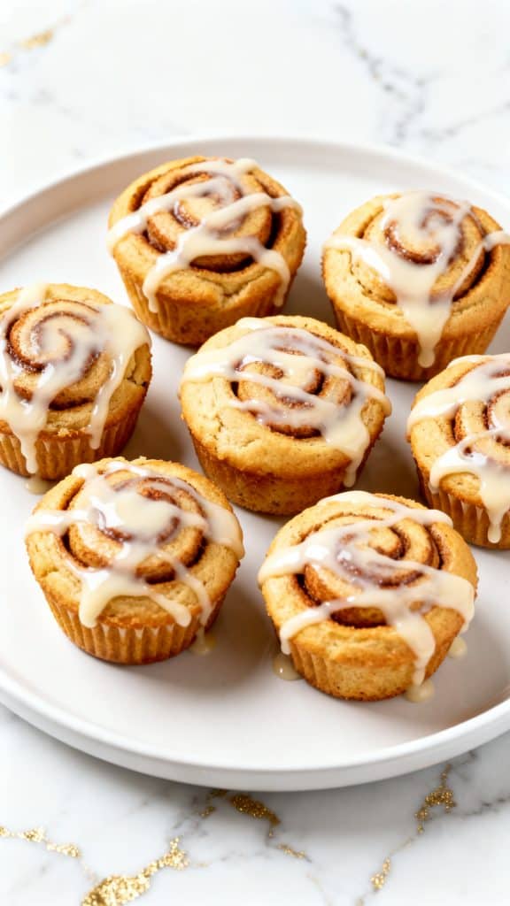 Protein Cottage Cheese Cinnamon Roll Muffins