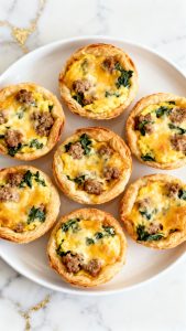 High Protein Sausage Breakfast Pies
