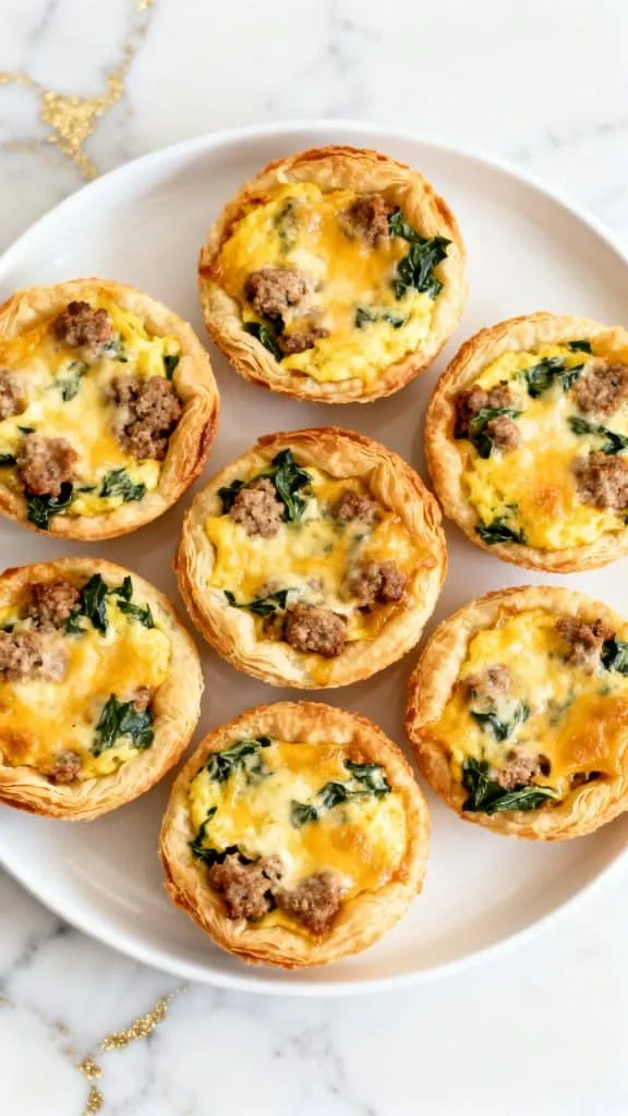 High Protein Sausage Breakfast Pies