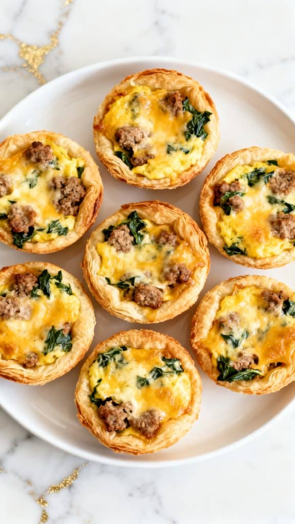 High Protein Sausage Breakfast Pies