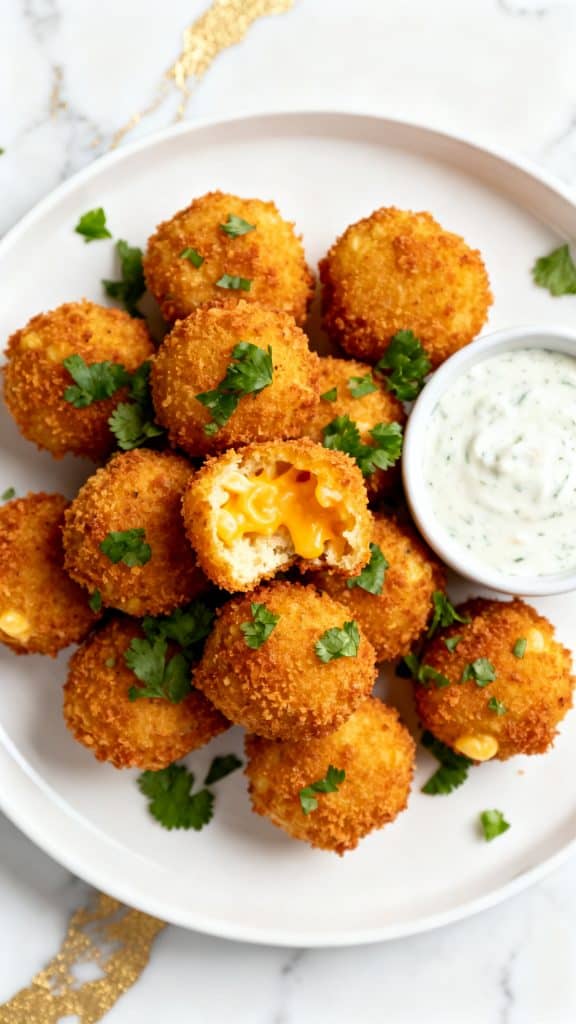 Air Fryer Mac and Cheese Bites