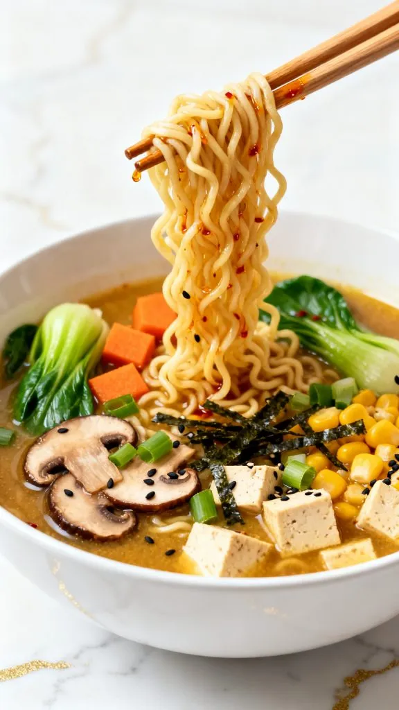Slow Cooker Vegan Miso Ramen