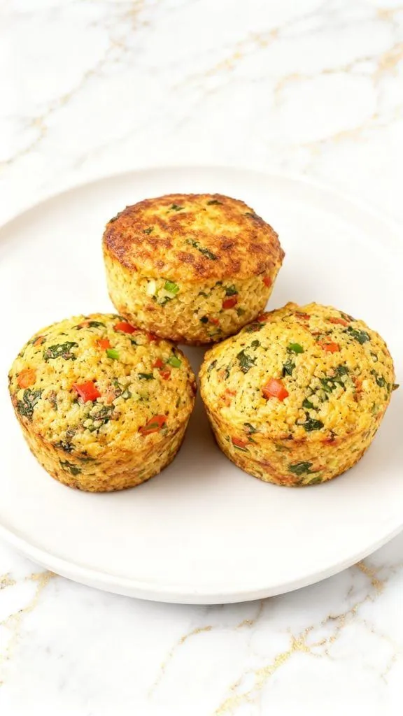 Protein Quinoa Egg Breakfast Muffins