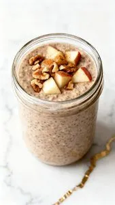 High Protein Apple Cinnamon Overnight Oats