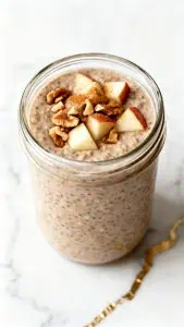 High Protein Apple Cinnamon Overnight Oats