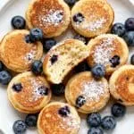Air Fryer Blueberry Cottage Cheese Pancake Bites