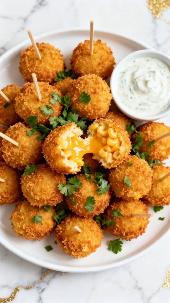 Air Fryer Mac and Cheese Bites