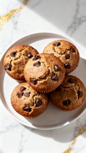Chocolate Chip Banana Protein Muffins