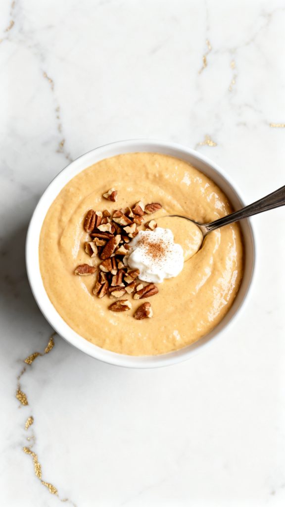 High Protein Pumpkin Cottage Cheese Pudding