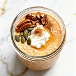 High Protein Pumpkin Pie Overnight Oats