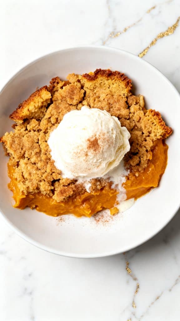 Pumpkin Spice Dump Cake With Spice Cake Mix