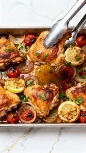 Mediterranean Baked Chicken Thighs