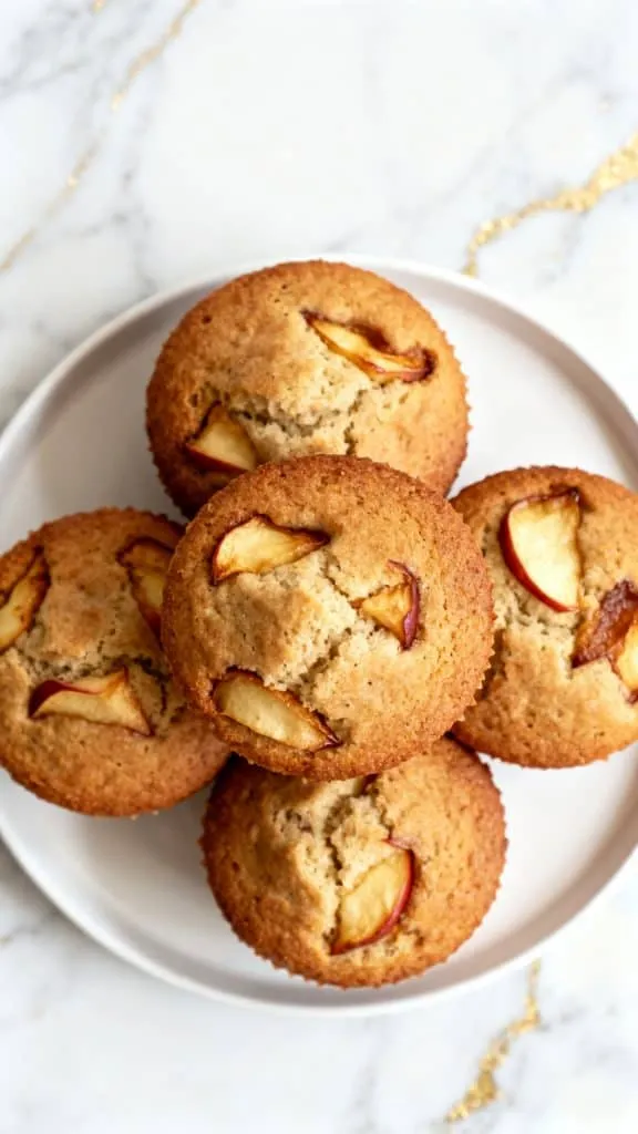 High Protein Apple Muffins