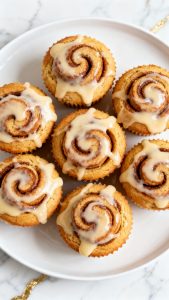 Protein Cottage Cheese Cinnamon Roll Muffins