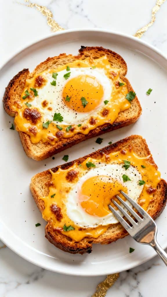 Air Fryer Egg and Cheese Toast