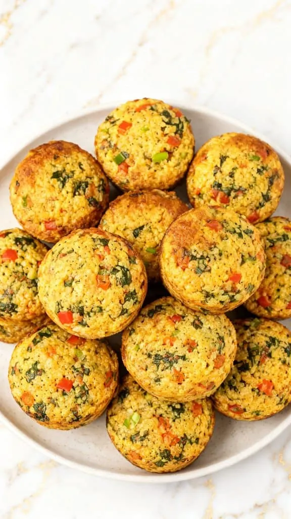 Protein Quinoa Egg Breakfast Muffins