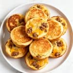 High Protein Sausage Pancake Muffins