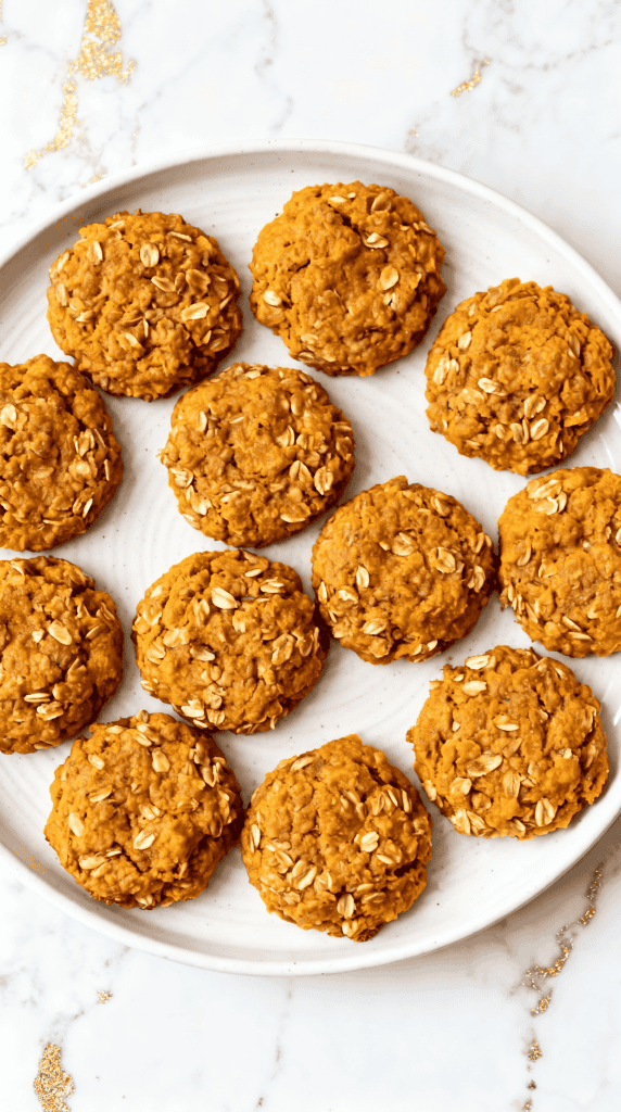 Healthy Pumpkin Oat Cookies
